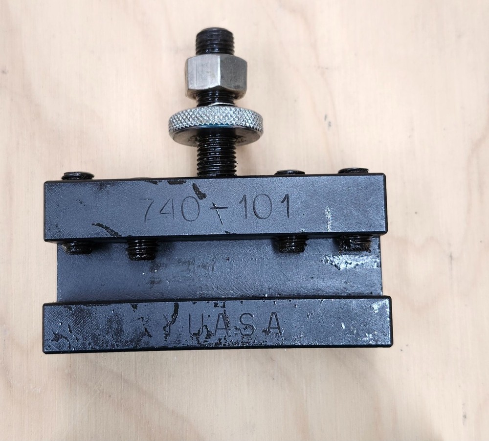 Yuasa Quick Change Tool Post Holder 740-100 & 2 Holders 10"-12"