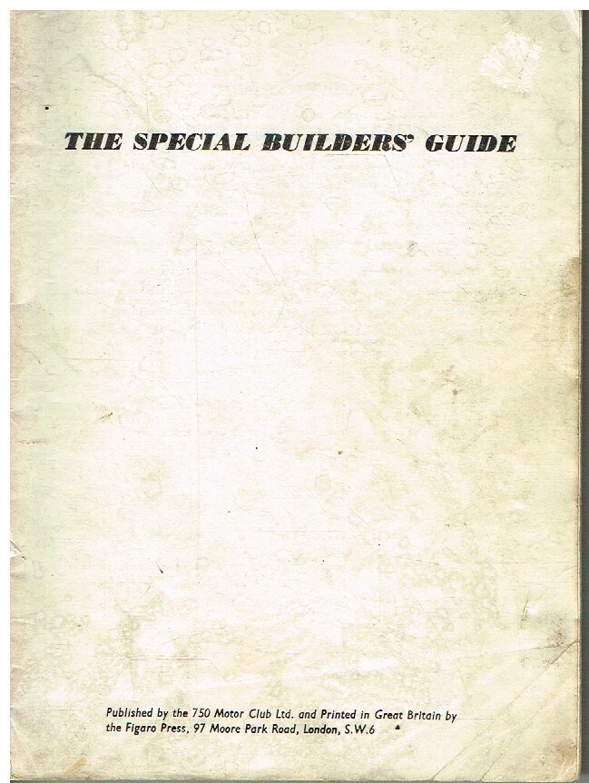 BUILDING / TUNING 750 & 1172cc AUSTIN SEVEN BASED SPECIAL MODELS 1922-39 BOOK