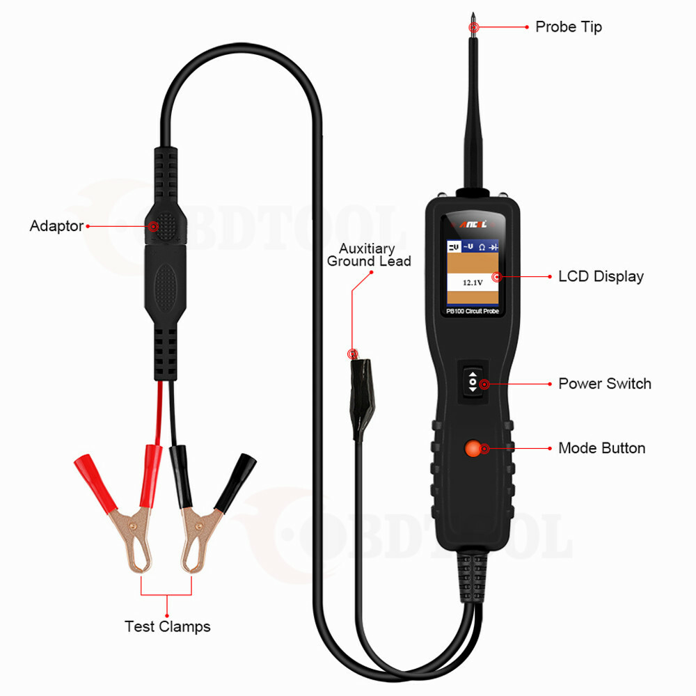 ANCEL PB100 Car PowerScan Circuit Tester Electrical Power Diagnostic Tool