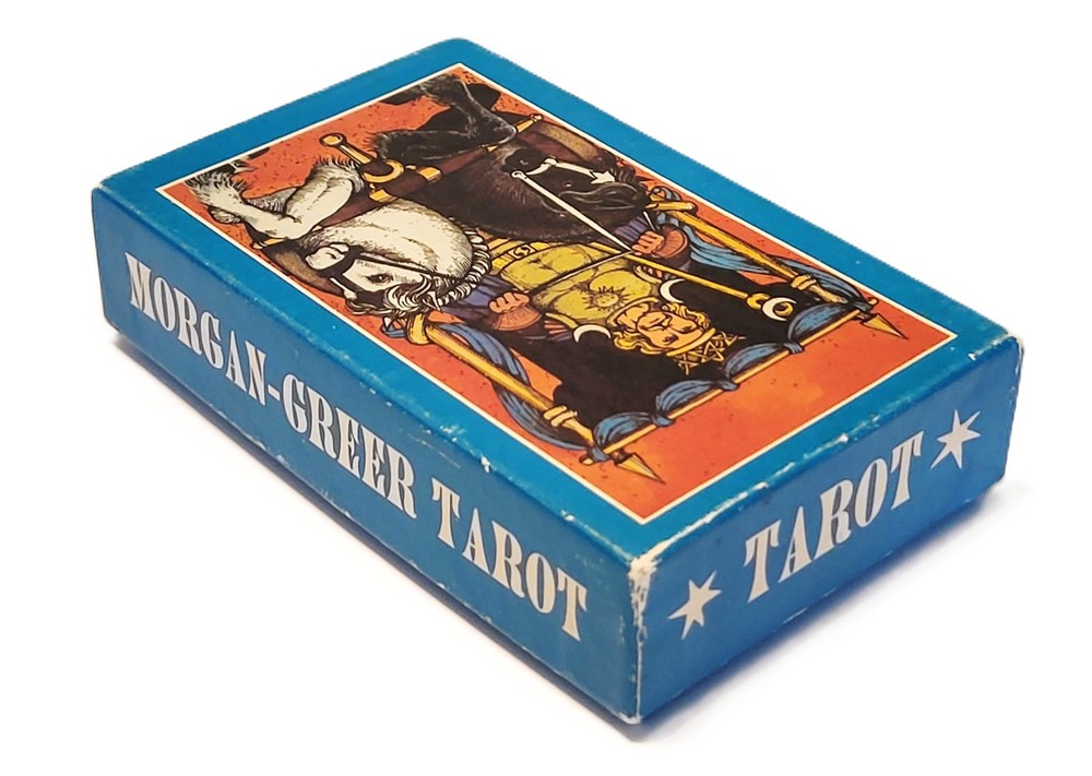 Morgan Greer Tarot 1979 First Edition Card Deck 2pc Box 1 Duplicate Card