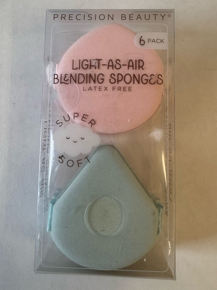 Precision Beauty Light-As-Air Blending Sponges 6 Pack
