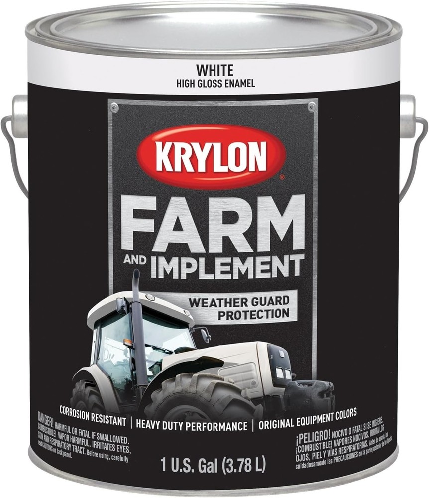 Krylon 1963 Gloss White Farm & Implement Gallon