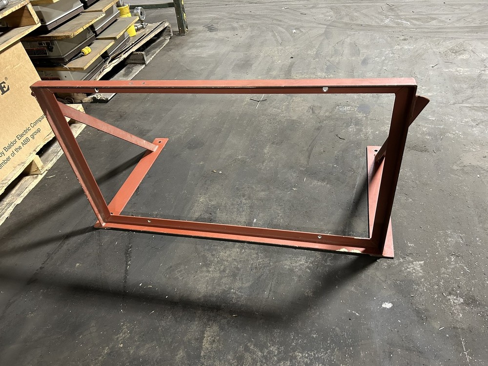 Red Forklift Battery Charger Mount Frame Holder - No Hardware