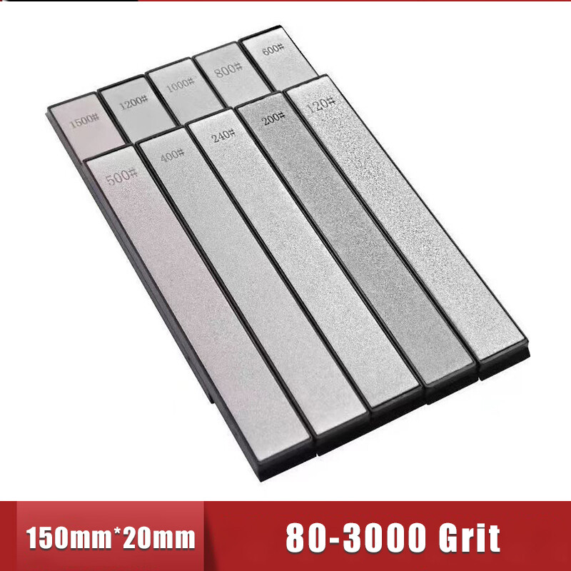 150mm*20mm Diamond Sharpening Stone With Base Sharpener Grinding 80-3000 Grit
