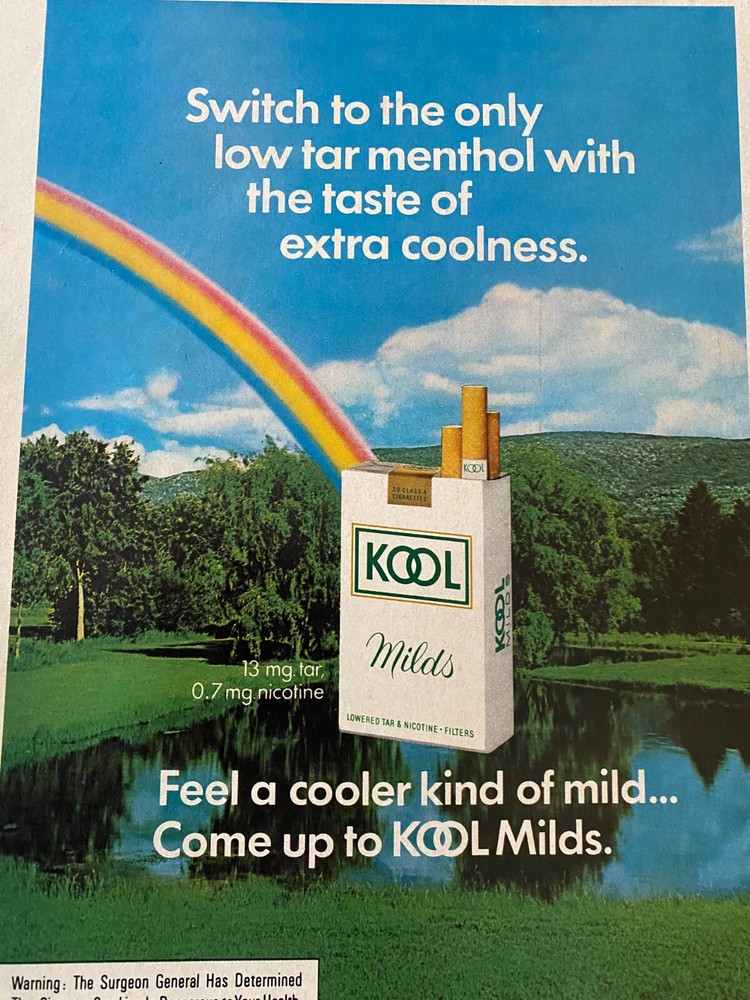 Kool Cigarettes, Full Page Vintage Print Ad