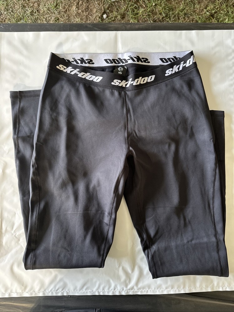 NWT Ski-Doo Women's Thermal 3 Layer Base Layer Pants Black Size M