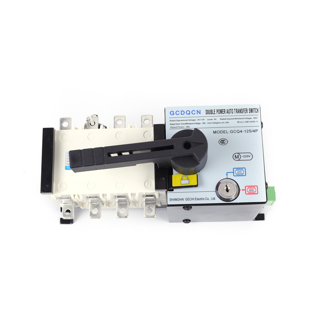 Dual Power Transfer Switch Mini 100A 4P Transfer Switch Generator Changeover