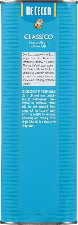 De Cecco Extra Virgin Olive Oil, Classico, Cold Extraction