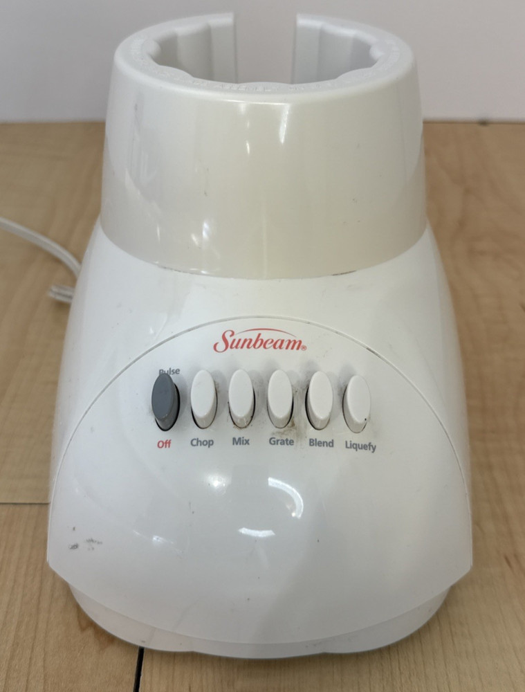 Sunbeam 6-Speed Blender Base White Tested