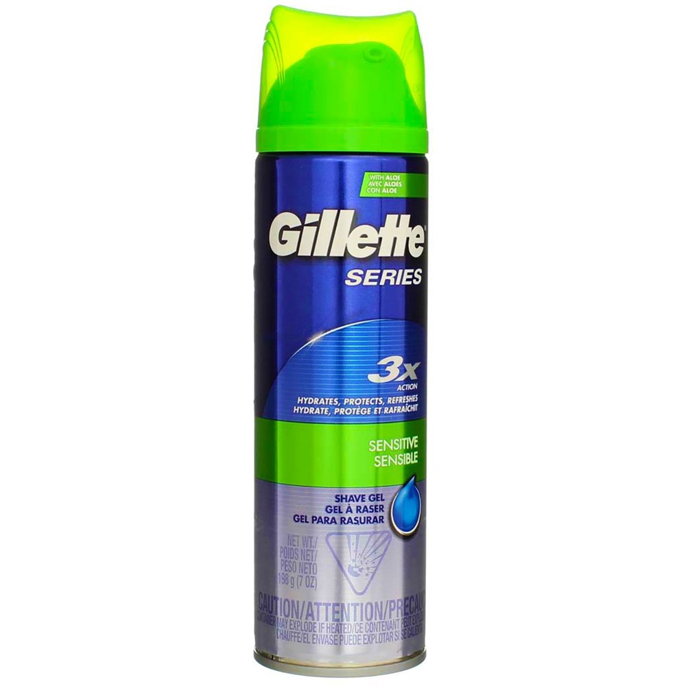 Gillette Series Sensitive Shave Gel, 7 oz