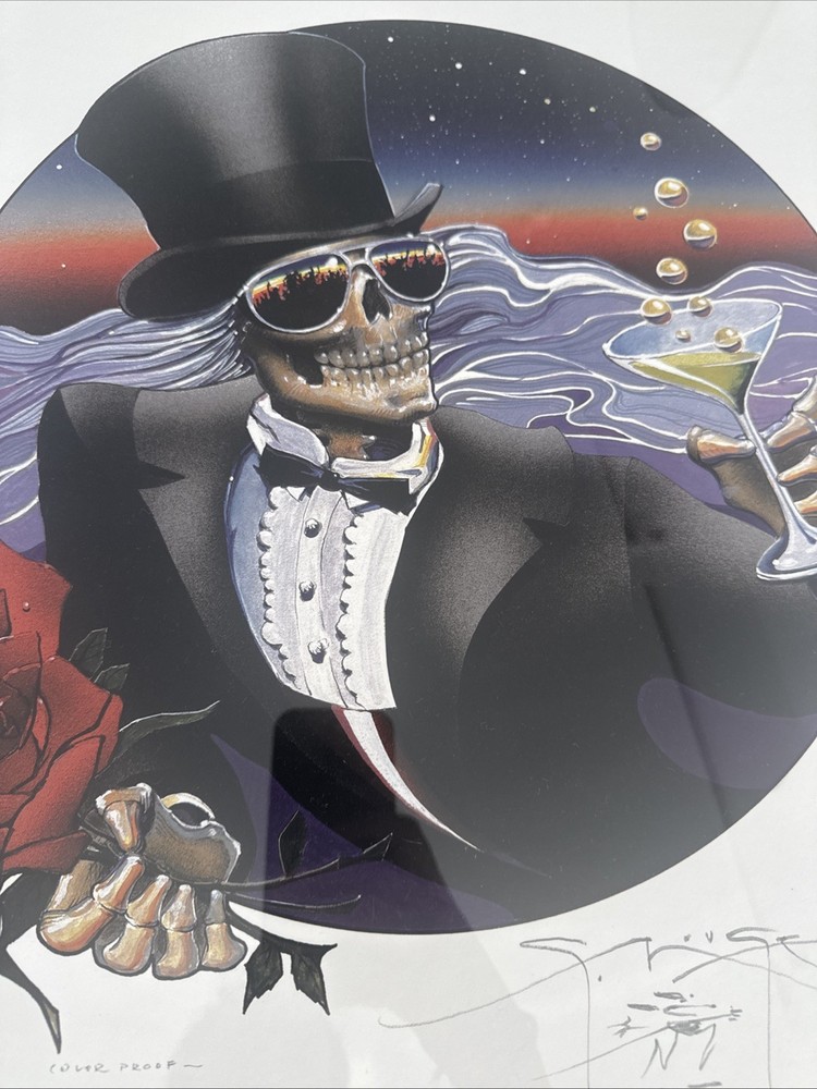Grateful Dead Stanley mouse Signed Art Professionally Frames Via frame bridge