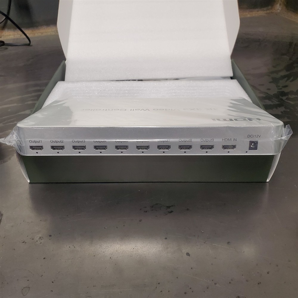 4k 3x3 Video Wall Controller 9 Channels 1 HDMI Input 9 Outputs 13 Display Modes