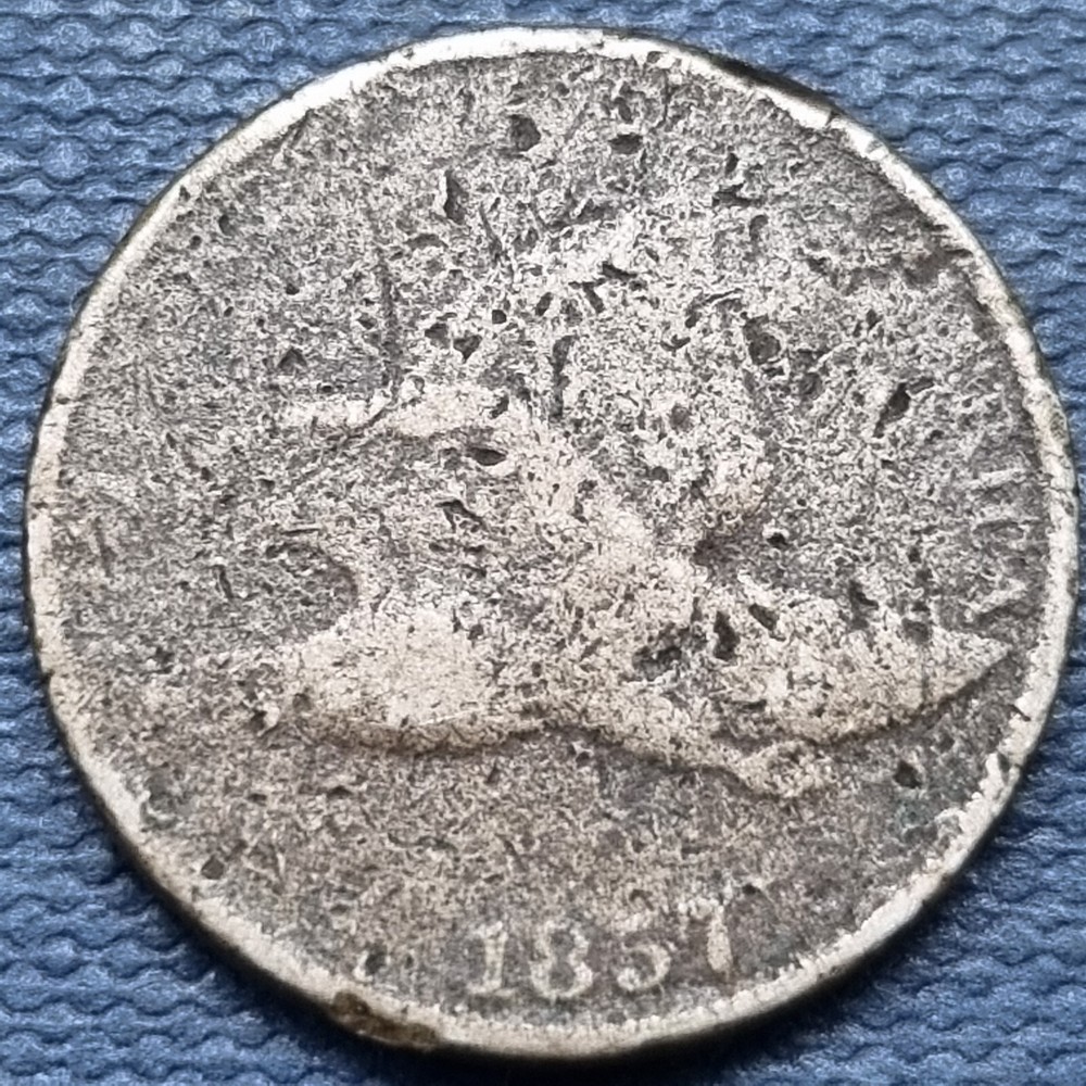 1857 Flying Eagle Cent 1c Circulated Details #76926