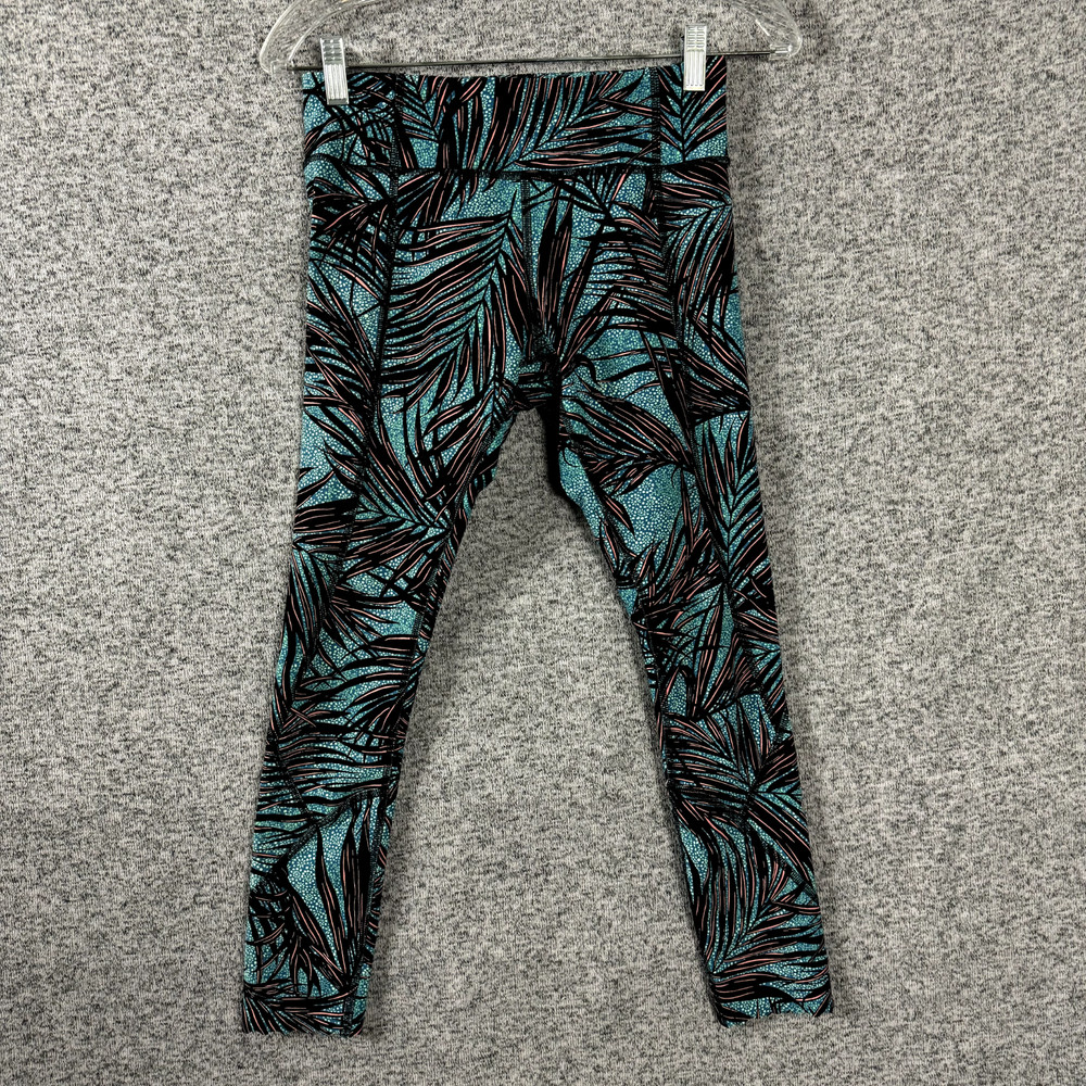 Lululemon Women's 6 Printed Mid-Rise Cropped Compression Activewear Leggings