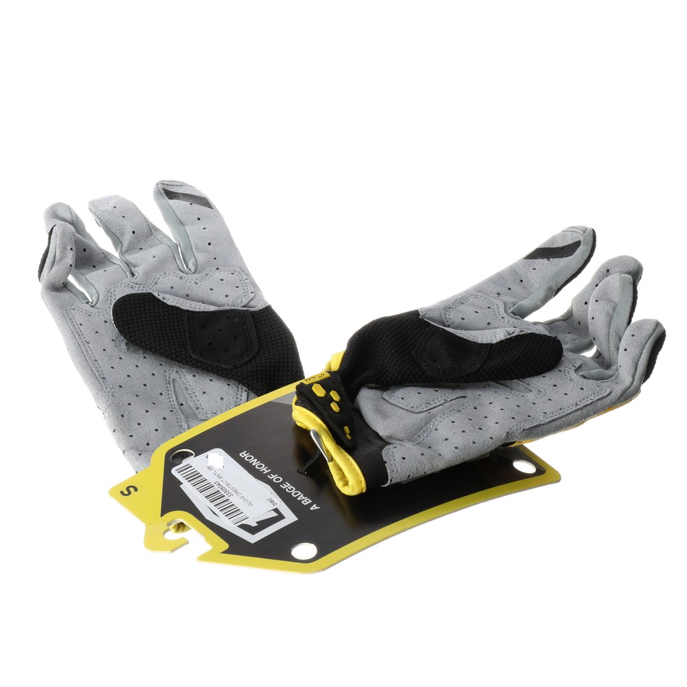 100% Derestricted Gloves Black/Yellow Small