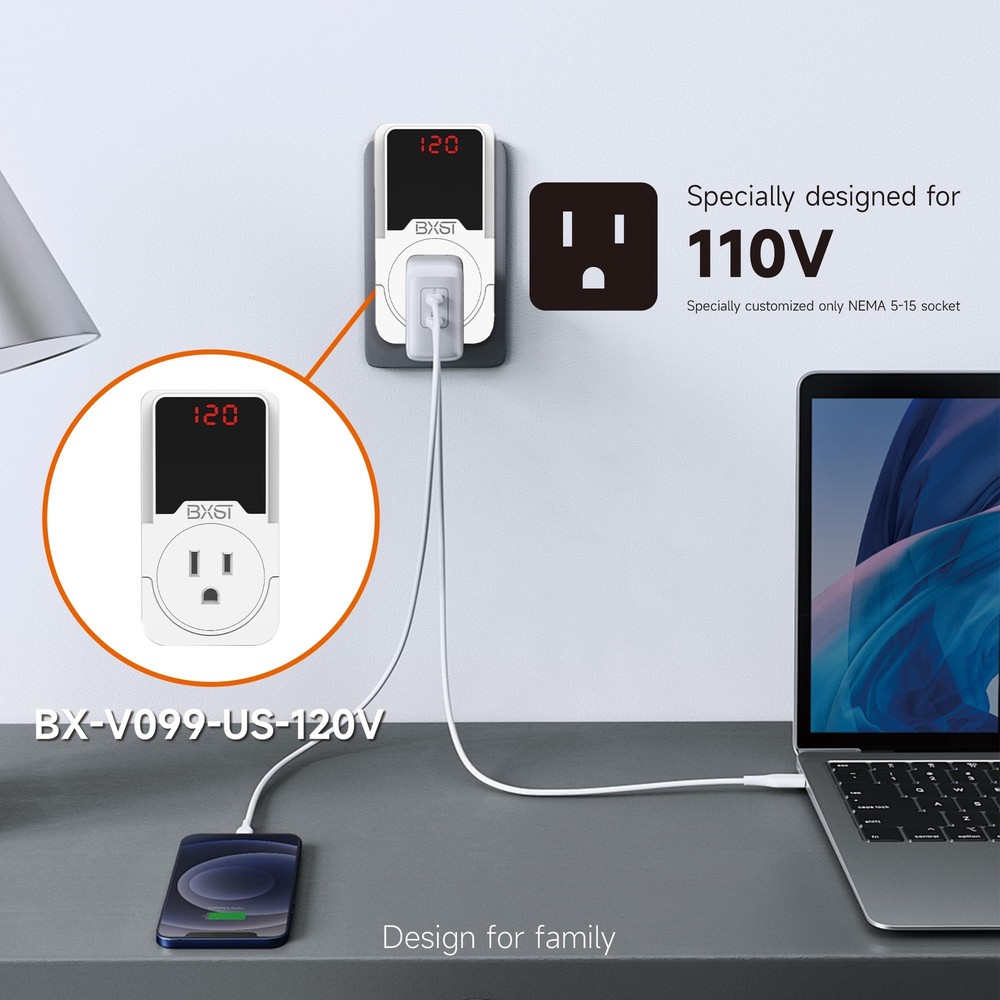 140j Surge Protector Voltage Protector One Outlet Plug Surge Protector For Refri