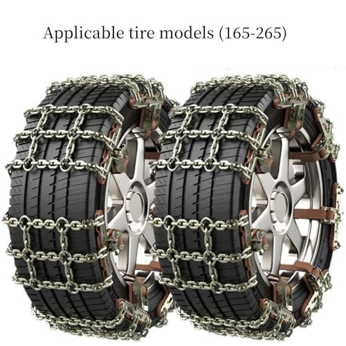 Emergency Snowfield Chains, Tire Chains with Thickened Manganese Steel fits