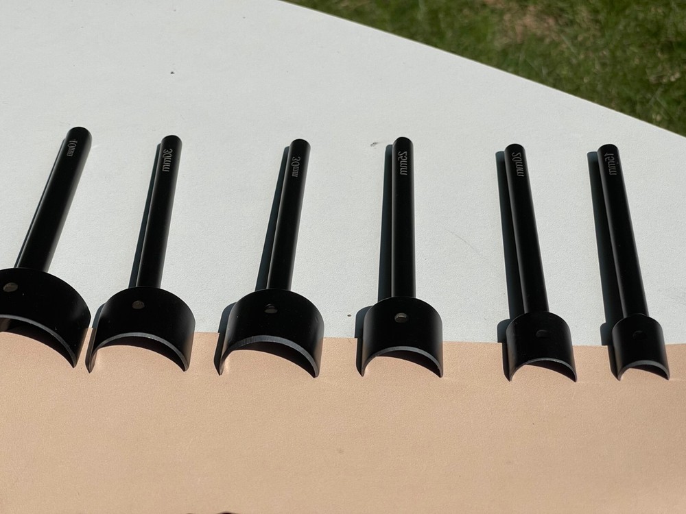Half round leather punch, Half-Round Strap End Leather Punch, leather tools