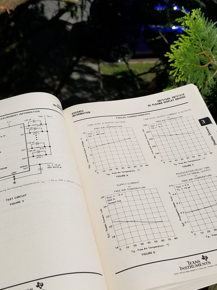 VINTAGE TEXAS INSTRUMENTS BOOK ELECTRONIC MANUAL INTERFACE CIRCUITS DATA 1987