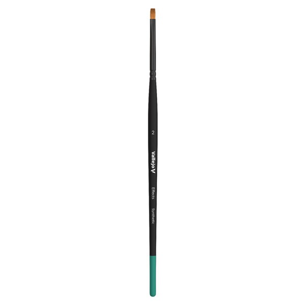 Vallejo Effects Flat Rectangular Synthetic Brush No 2