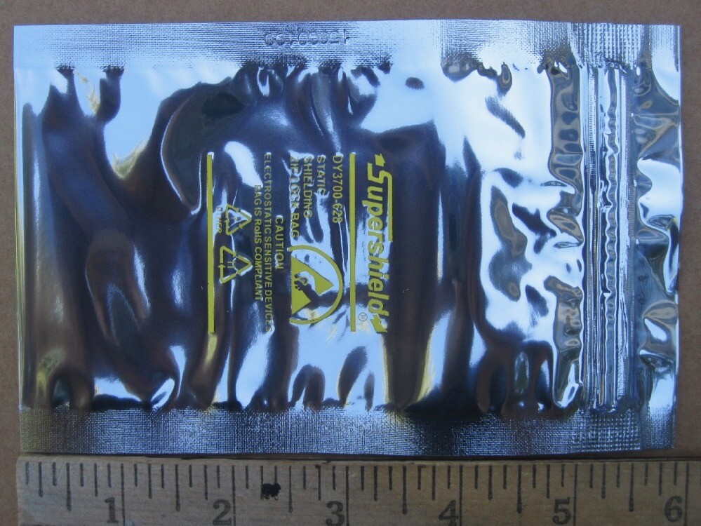 100 3x5" Zip-Top Dou Yee Static Shield Bags
