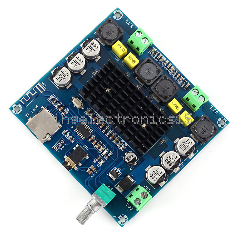 Bluetooth 4.1 digital Power amplifier board 2x50W Stereo AMP Support TF Card AUX