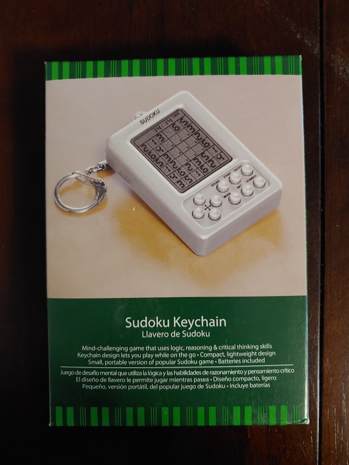 Sudoku Keychain Portable Game New