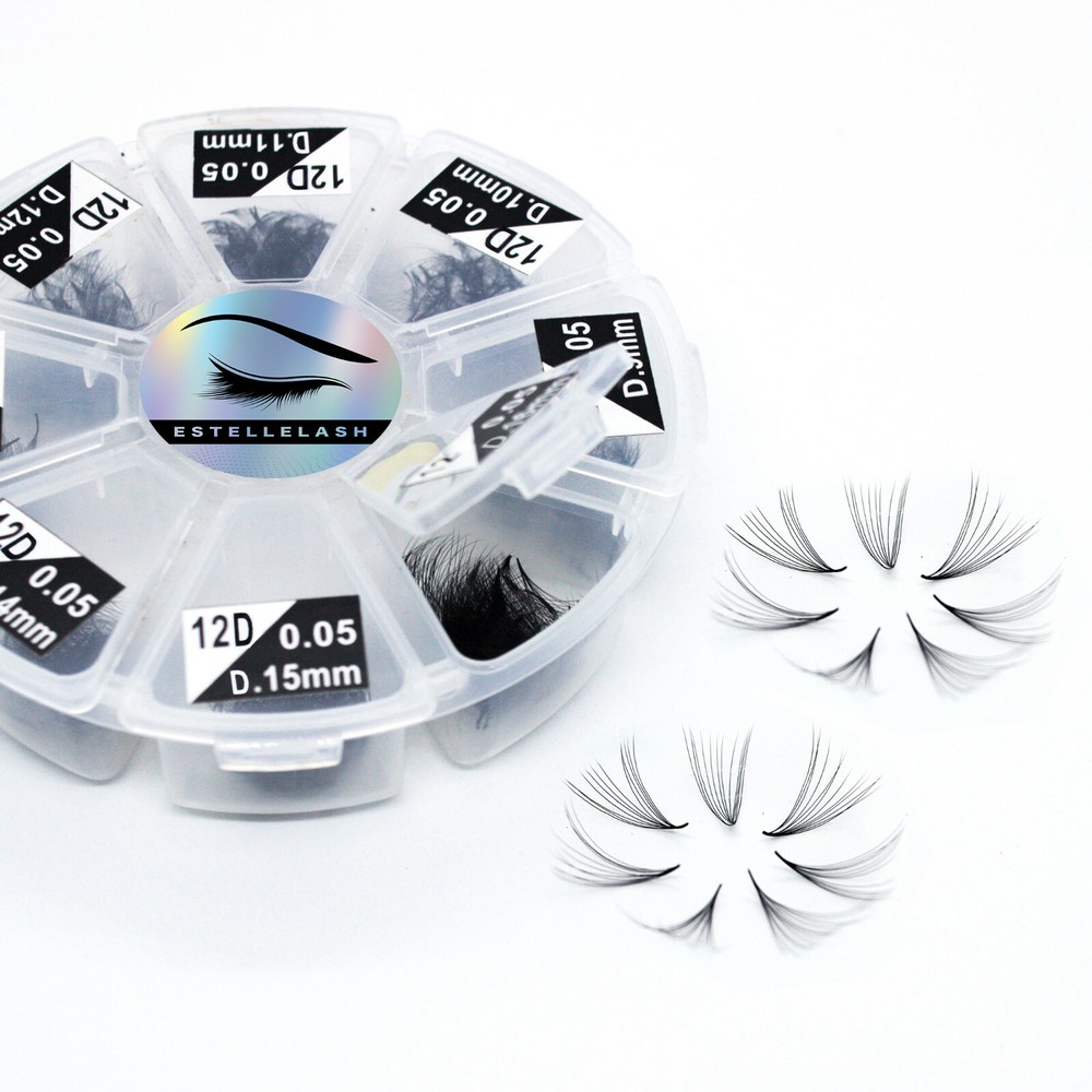 Mixed Lengths 12D, 10D, 8D, 7D, 6D, 5D, 4D, 3D Loose Lashes. Eyelash Extensions