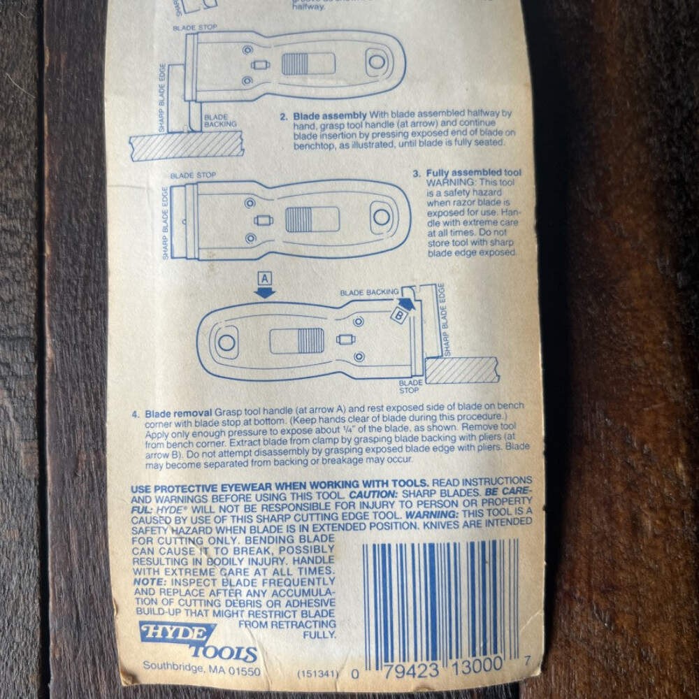 Hyde Tools 13000 Heavy Duty Glass Scraper (USA)