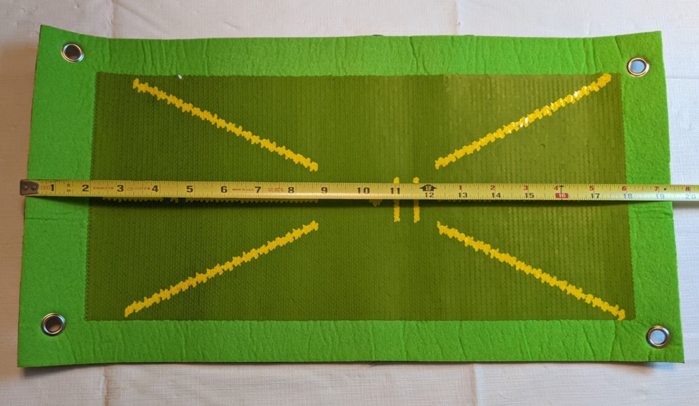 Golf Training Mat That Shows Swing Path