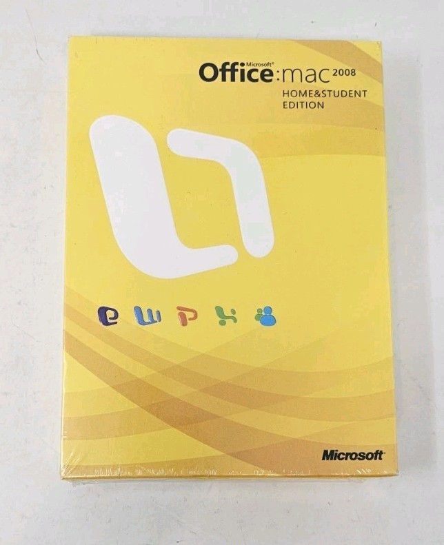 Microsoft Office 2008 Home & Student Edition for Mac Sealed