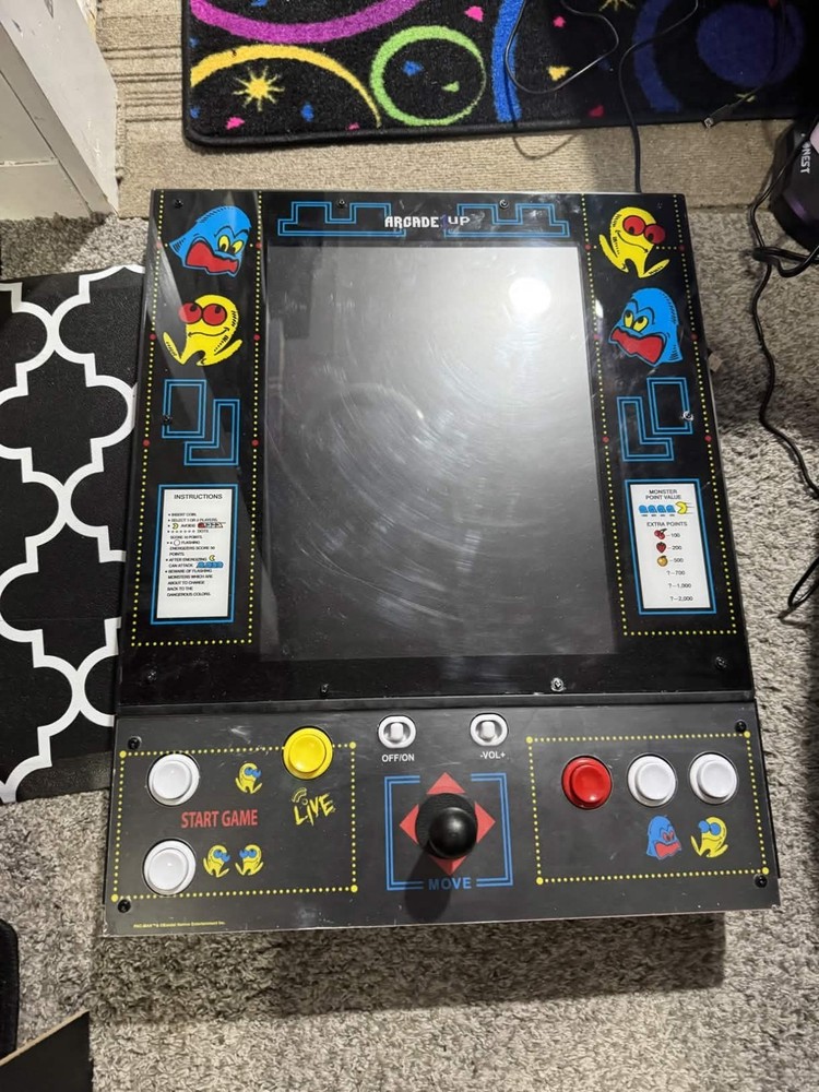 Arcade1Up PAC-MAN Deluxe Arcade encoder SCREEN Control deck pcb panel monitor 1u