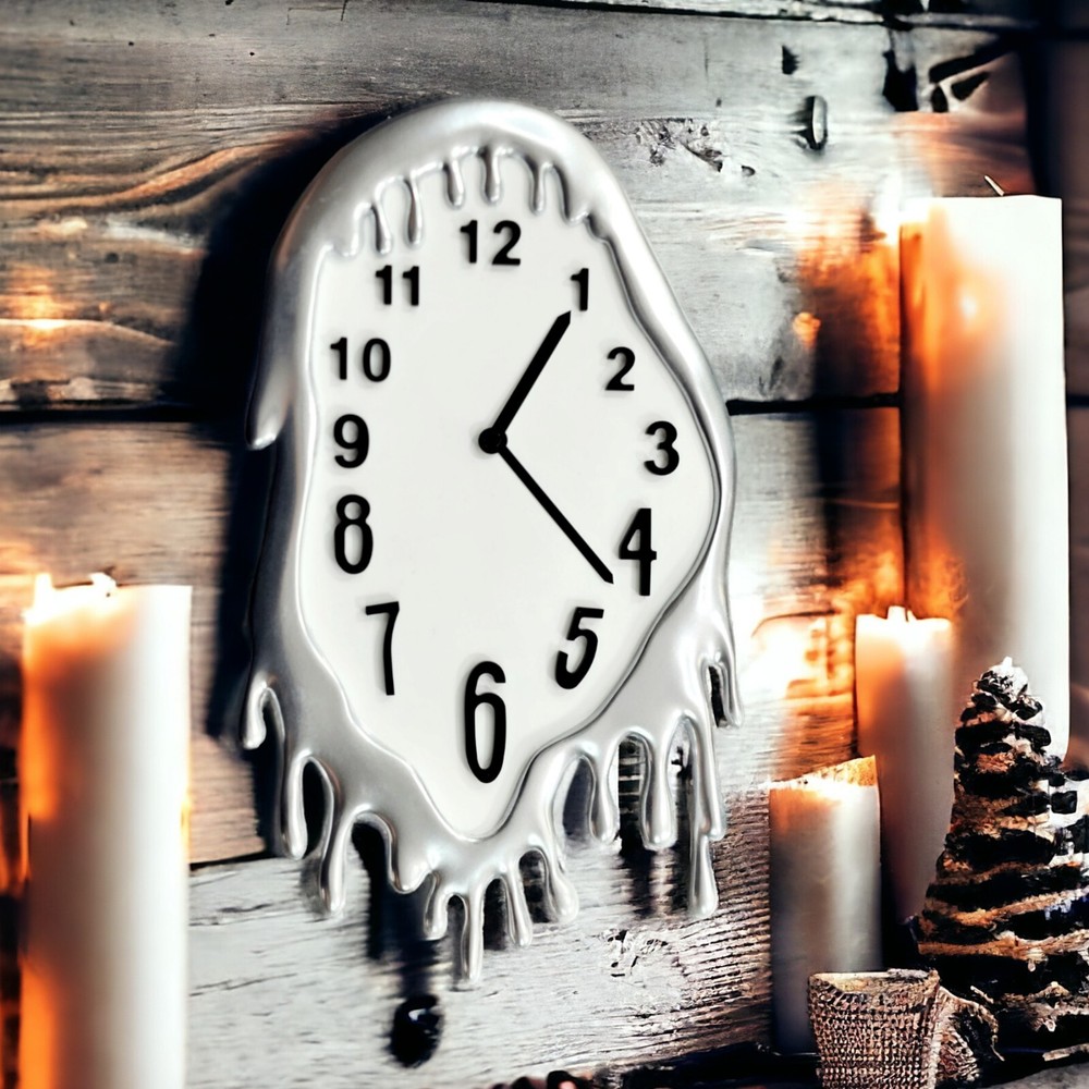 Melting CLOCK Silicone Mold AU