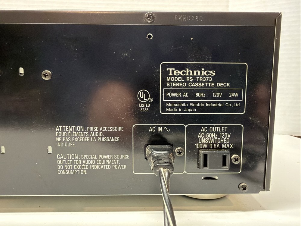 Technics RS-TR373 Dual Cassette Deck Auto Reverse Deck 2 Works, Deck 1 Doesn’t