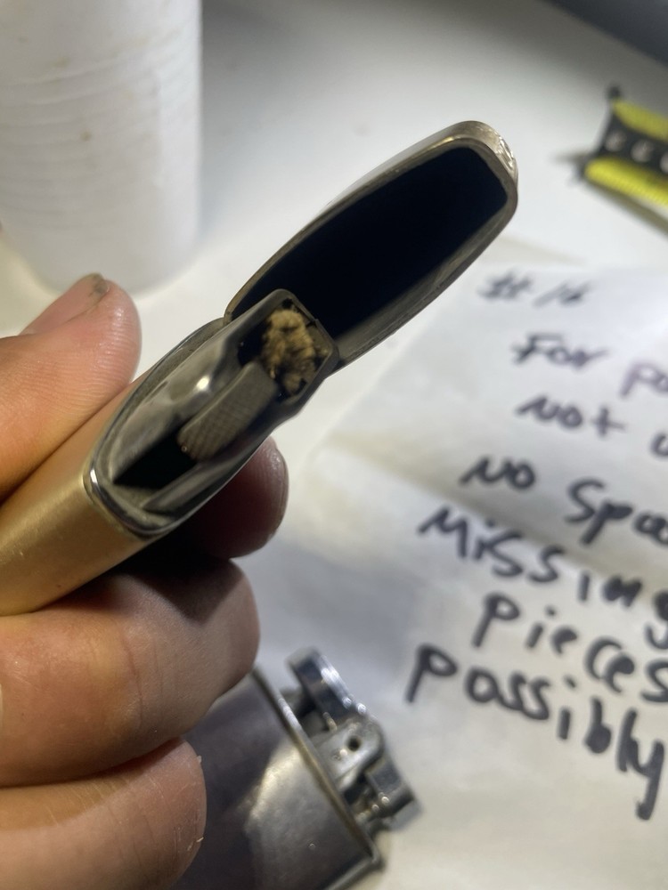 2 Vintage Ronson Typhoon Cigarette Lighter Untested Not Working