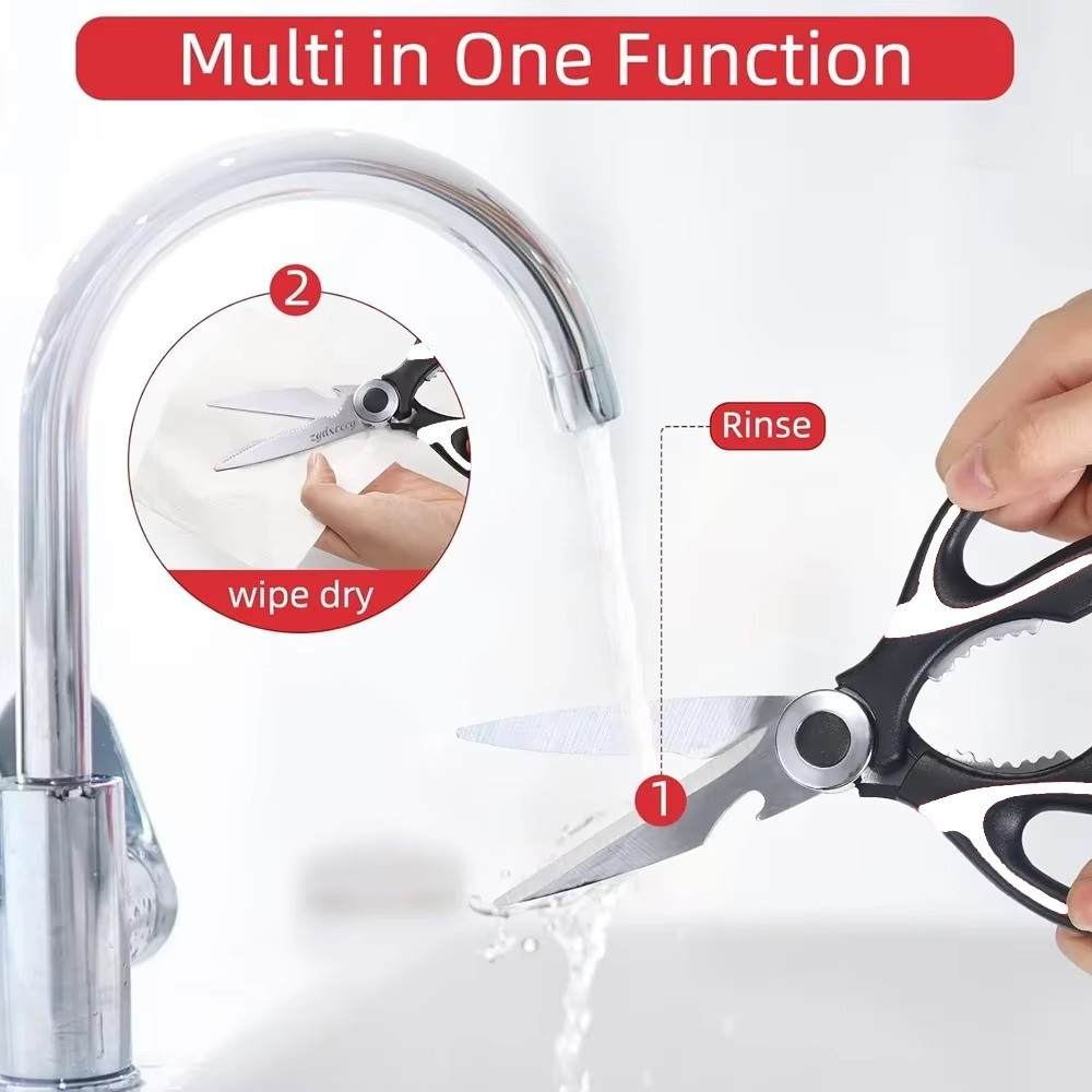Kitchen Scissors Heavy Duty Stainless Steel Multipurpose Ultra Sharp Bone Shears