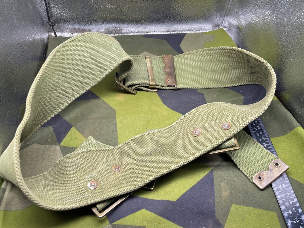 Original WW1 British Army 1908 Pattern Webbing Belt - Approx Size 40" Waist