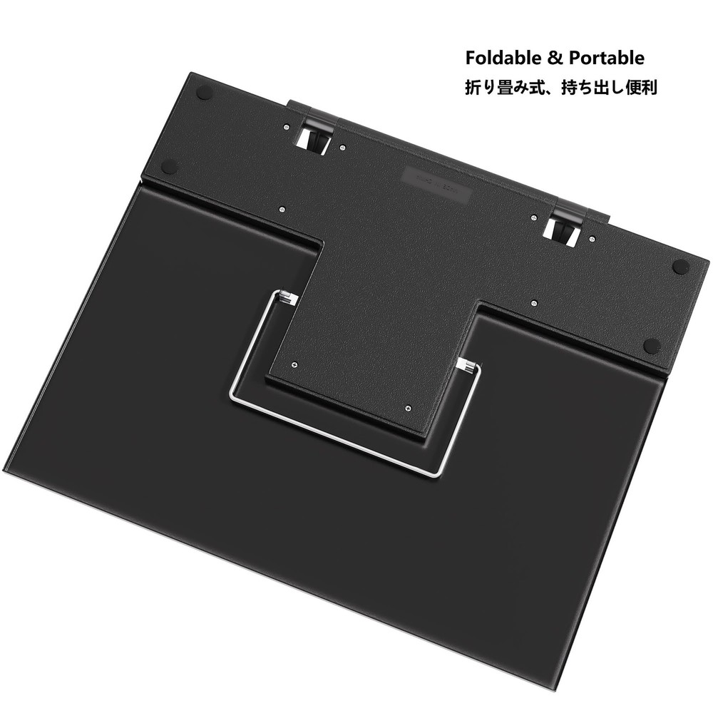 Metal Book Stand Adjustable Document Holder with Clips