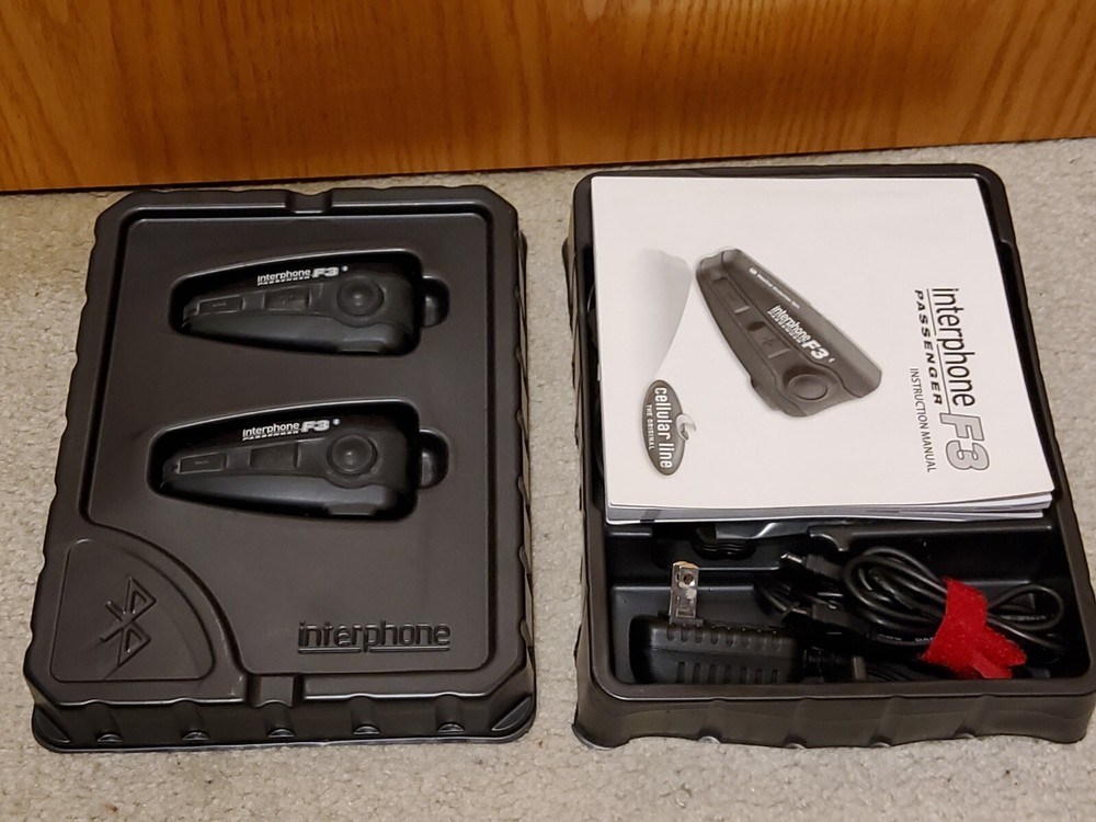 Interphone F3 Passenger Intercom Bluetooth Phone Connect Pilot Passenger System