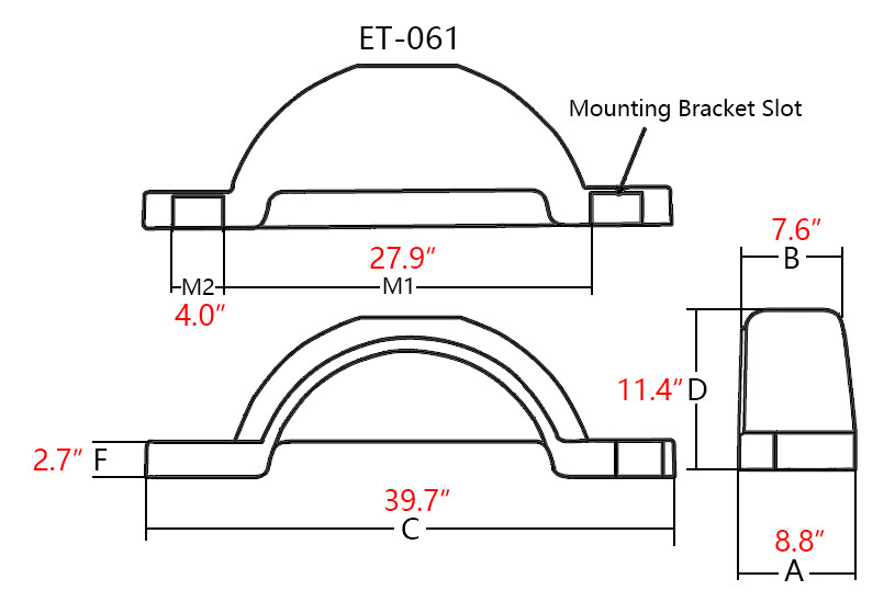 SET OF 2 (TWO) SINGLE AXLE TRAILER FENDERS FOR 13" WHEELS TIRES SKIRT BOAT