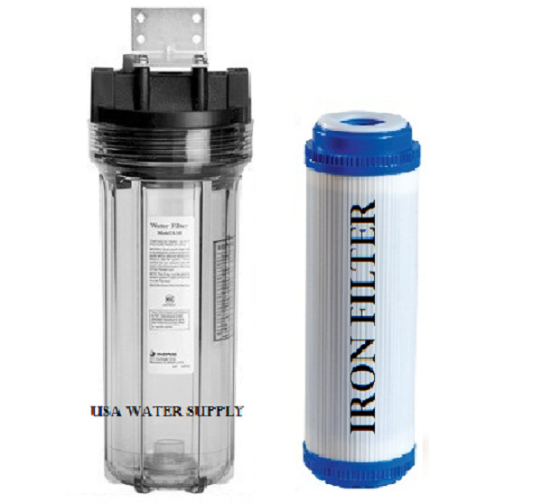 Iron/Sulfur Removal Single Whole House Water Filter System for Drinking Water