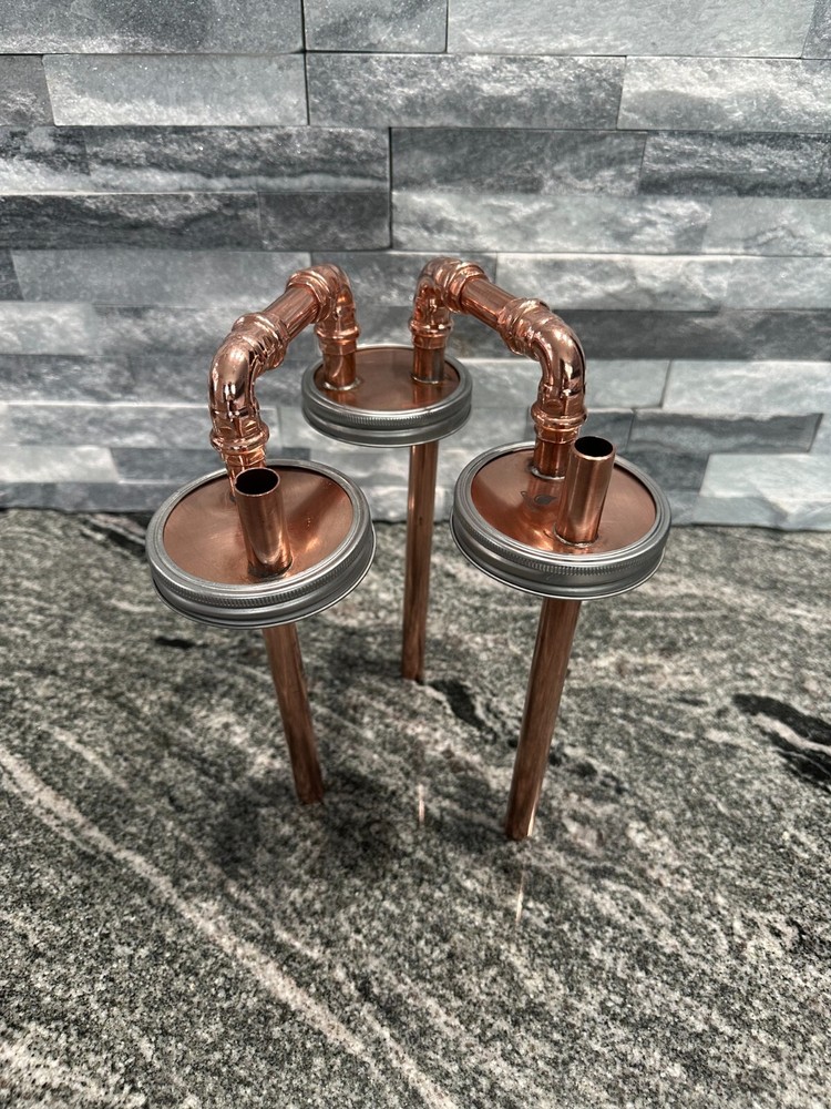 CoProof 1/2” Tandem Mason Jar Thumpers for Wide Mouth Half Gallon Mason Jar A16