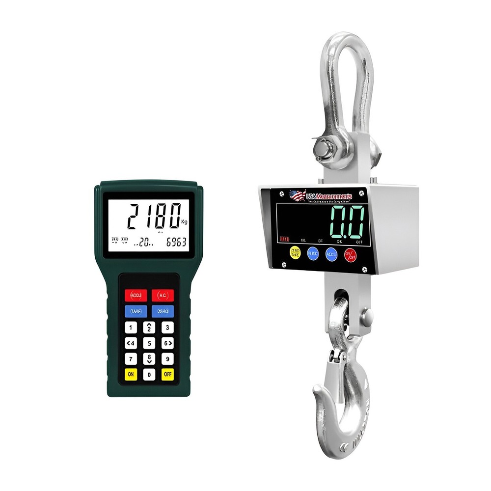 Stainless Steel 20,000 lb Crane Scale LED Display with Android App & Certificate