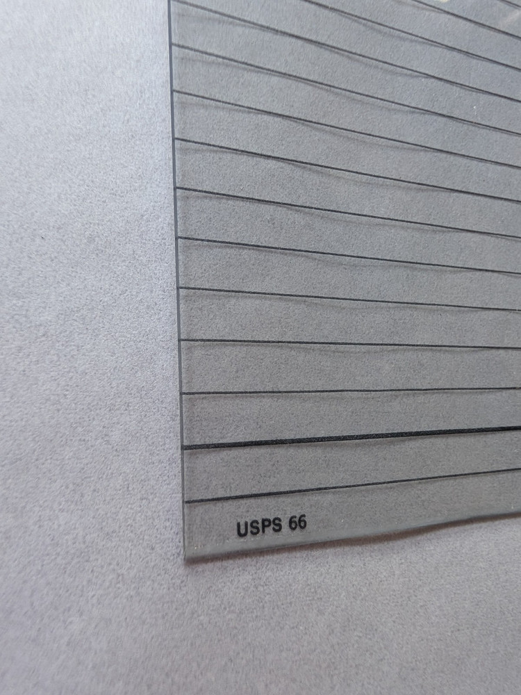 USPS 1960's Clear Nautical Navigation Course Plotter Ruler Tool W/ Sleeve