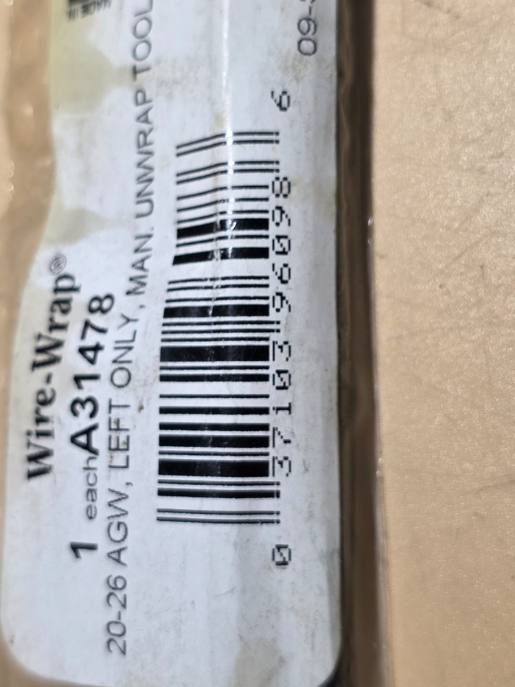 Wire-Wrap A31478 20-26AGW, Left Only, Man., Unwrap Tool