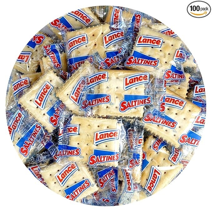 Lance Saltines Crackers Single Serve, individually wrapped, 100 pieces
