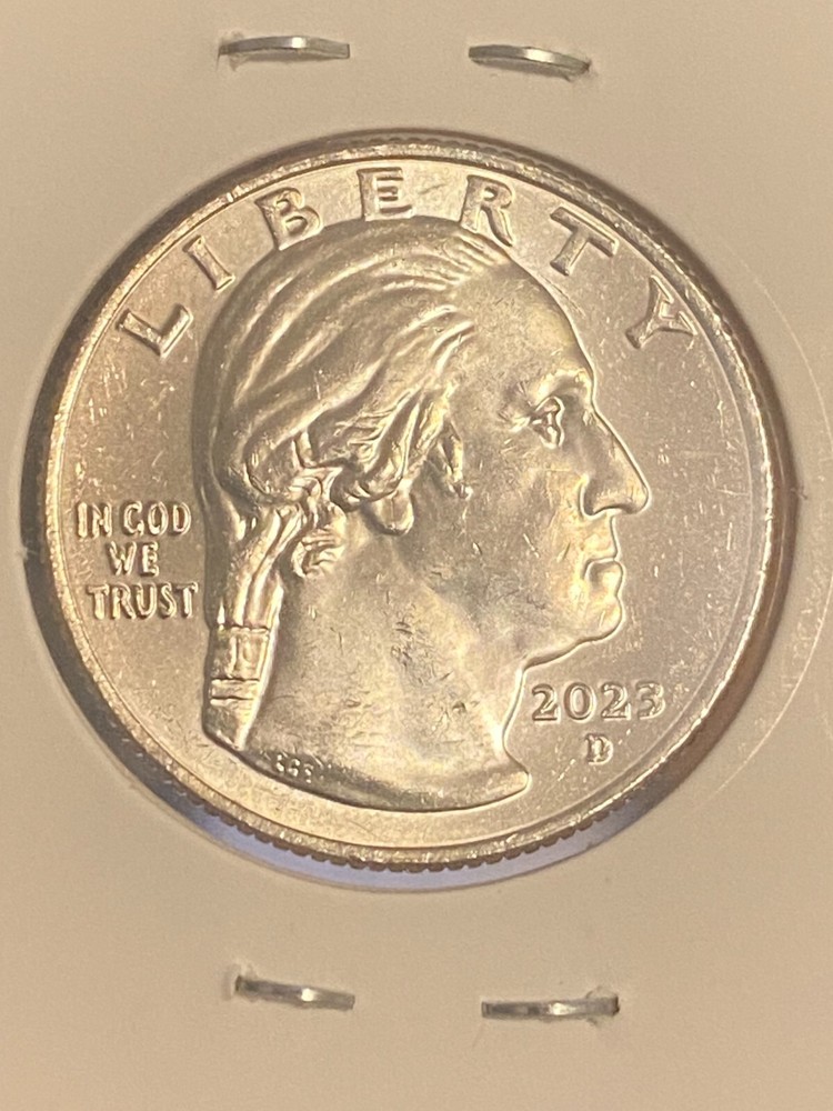 2023 D Maria Talltree quarter "Laying Egg" bag mark error