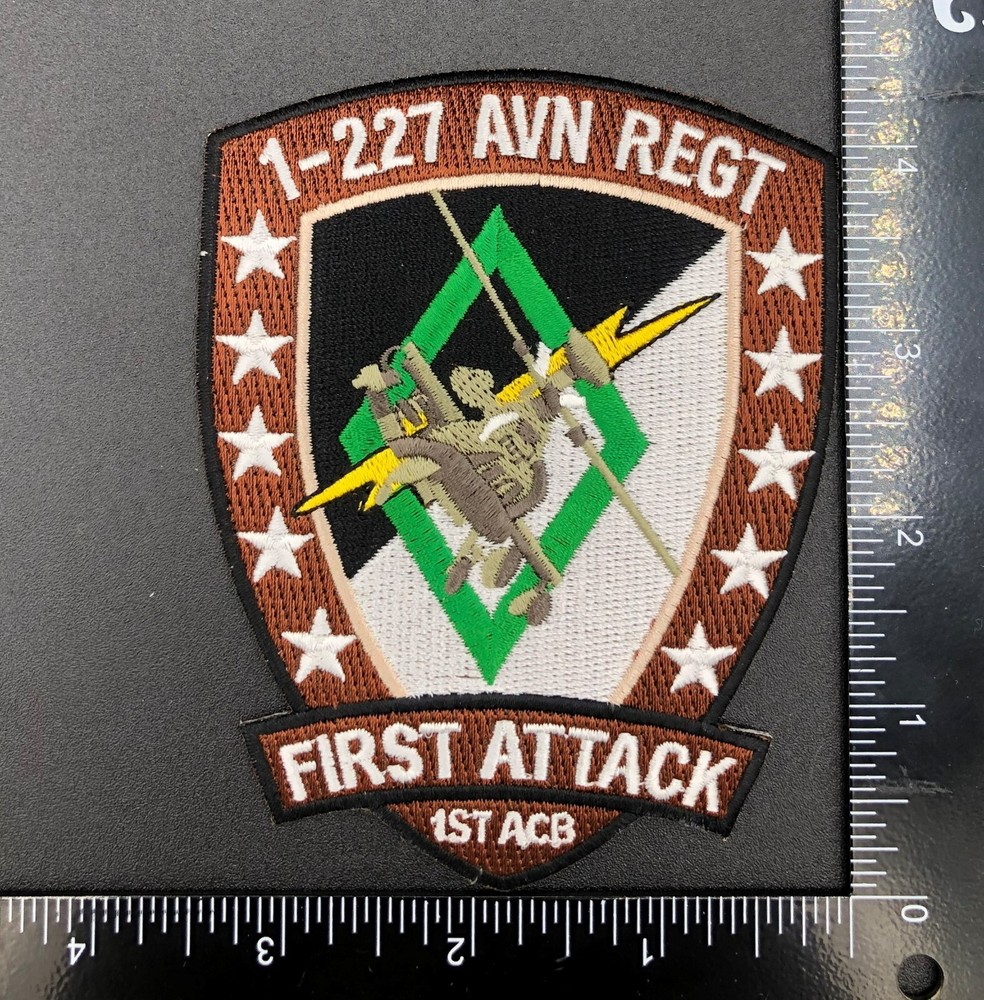 1-227 AVN Regt 1st ACB First Attack Apache Army Aviation Unit Patch OIF OEF