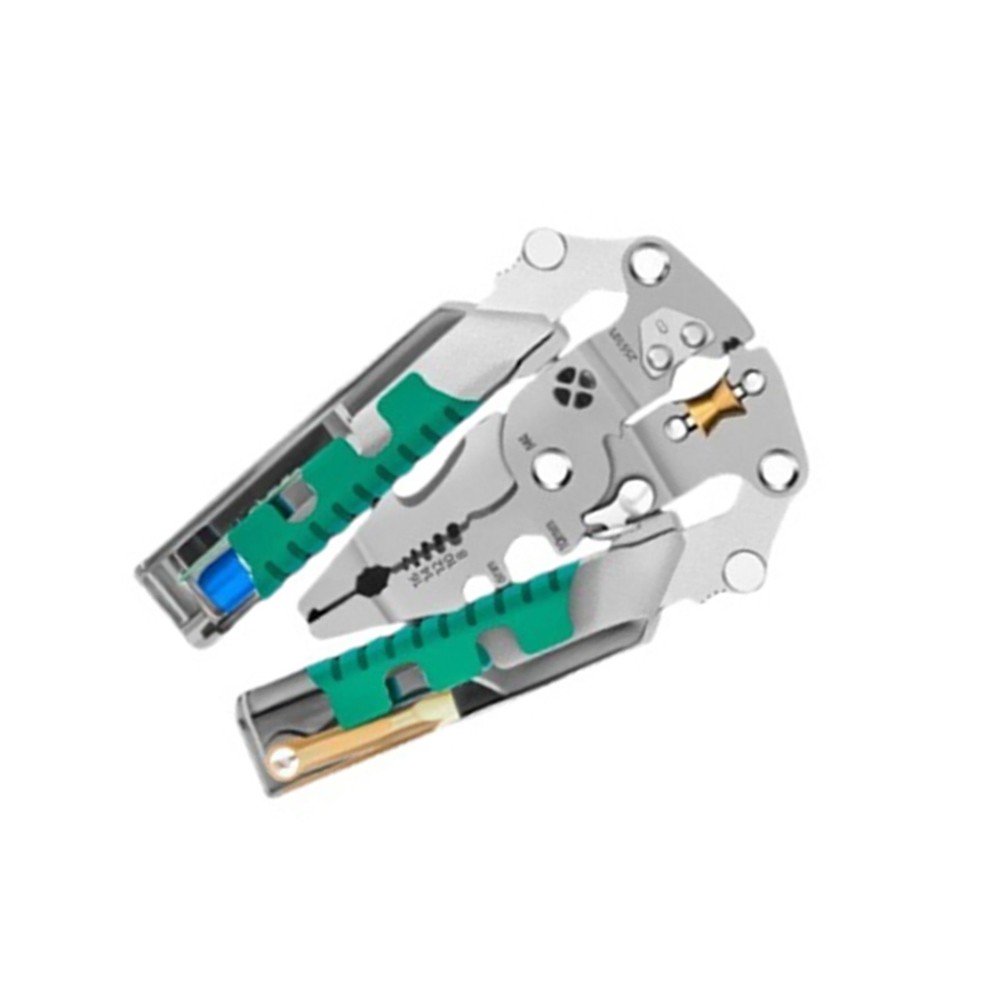 Ergonomic Multi-Functional Fold Wire Stripper Scissor With Electrical Test