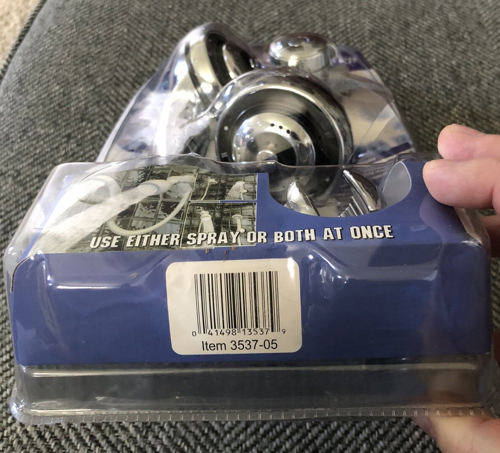 KingCraft 5 Function Dual Showerhead Kit Jet Spray Massage Combination Open Box